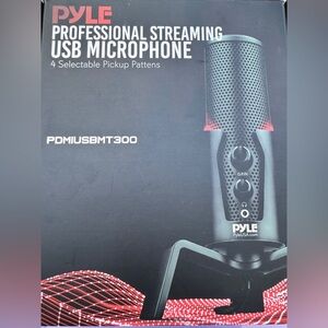 PYLE Professional Streaming USB Microphone-4 Selectable Pickup Pattens